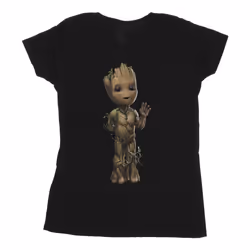 Marvel - T-shirt AM GROOT - Femme (Noir)