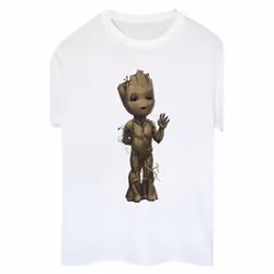 Marvel - T-shirt AM GROOT - Femme (Blanc)