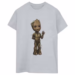 Marvel - T-shirt AM GROOT - Femme (Gris chiné)