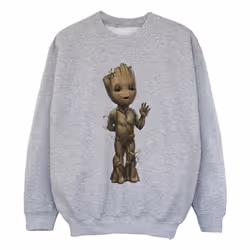 Marvel - Sweat AM GROOT - Fille (Gris chiné)