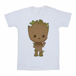 Marvel - T-shirt AM GROOT - Fille (Blanc)