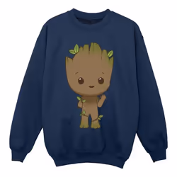 Marvel - Sweat AM GROOT - Fille (Bleu marine)