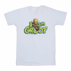 Marvel - T-shirt GUARDIANS OF THE GALAXY AM GROOT - Garçon (Blanc)