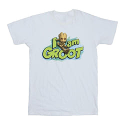 Marvel - T-shirt GUARDIANS OF THE GALAXY AM GROOT - Garçon (Blanc)