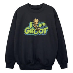 Marvel - Sweat GUARDIANS OF THE GALAXY AM GROOT - Garçon (Noir)