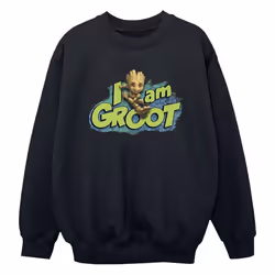 Marvel - Sweat GUARDIANS OF THE GALAXY AM GROOT - Garçon (Noir)