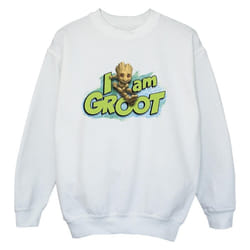 Marvel - Sweat GUARDIANS OF THE GALAXY AM GROOT - Garçon (Blanc)