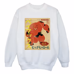 Disney - Sweat BIG HERO - Fille (Blanc)