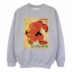 Disney - Sweat BIG HERO - Fille (Gris chiné)