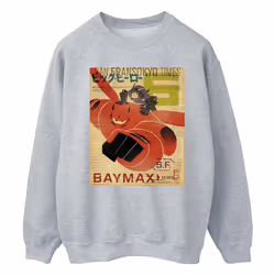 Disney - Sweat BIG HERO - Homme (Gris chiné)
