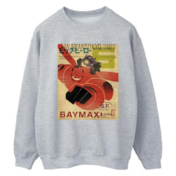 Disney - Sweat BIG HERO - Femme (Gris chiné)