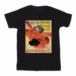 Disney - T-shirt BIG HERO - Garçon (Noir)