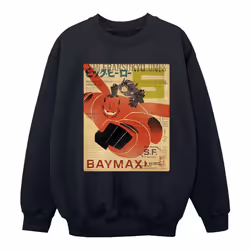 Disney - Sweat BIG HERO - Fille (Noir)