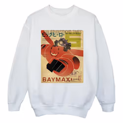 Disney - Sweat BIG HERO - Fille (Blanc)