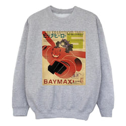Disney - Sweat BIG HERO - Fille (Gris chiné)