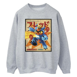Disney - Sweat BIG HERO - Homme (Gris chiné)