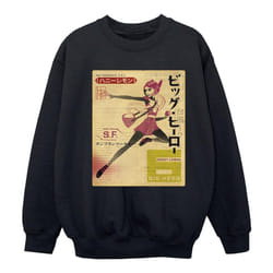 Disney - Sweat BIG HERO - Fille (Noir)