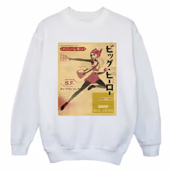 Disney - Sweat BIG HERO - Fille (Blanc)