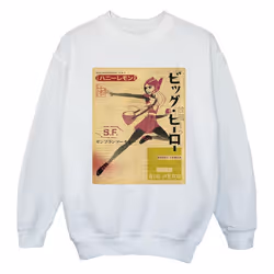 Disney - Sweat BIG HERO - Fille (Blanc)