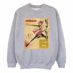 Disney - Sweat BIG HERO - Fille (Gris chiné)