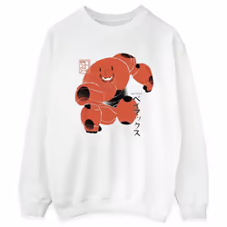 Disney - Sweat BIG HERO - Femme (Blanc)