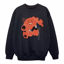 Disney - Sweat BIG HERO - Fille (Noir)