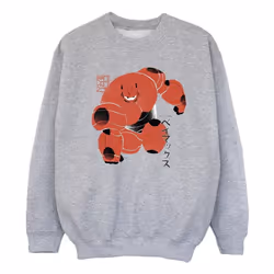 Disney - Sweat BIG HERO - Fille (Gris chiné)