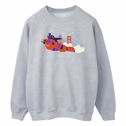 Disney - Sweat BIG HERO - Homme (Gris chiné)