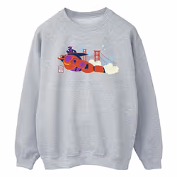 Disney - Sweat BIG HERO - Homme (Gris chiné)