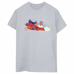 Disney - T-shirt BIG HERO - Femme (Gris chiné)