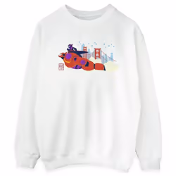 Disney - Sweat BIG HERO - Femme (Blanc)