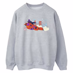 Disney - Sweat BIG HERO - Femme (Gris chiné)