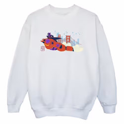 Disney - Sweat BIG HERO - Garçon (Blanc)