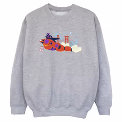 Disney - Sweat BIG HERO - Garçon (Gris chiné)