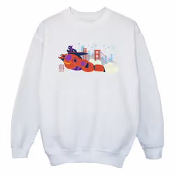 Disney - Sweat BIG HERO - Fille (Blanc)