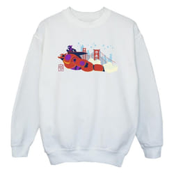 Disney - Sweat BIG HERO - Fille (Blanc)