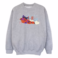 Disney - Sweat BIG HERO - Fille (Gris chiné)
