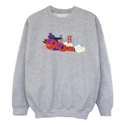 Disney - Sweat BIG HERO - Fille (Gris chiné)