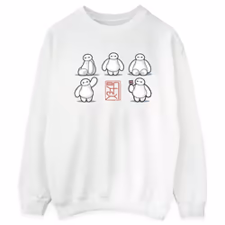 Disney - Sweat BIG HERO - Femme (Blanc)