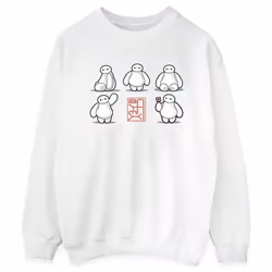 Disney - Sweat BIG HERO - Femme (Blanc)