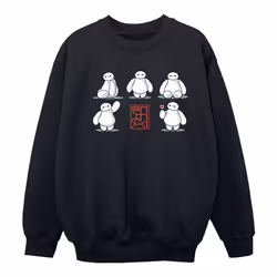 Disney - Sweat BIG HERO - Fille (Noir)