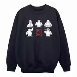 Disney - Sweat BIG HERO - Fille (Noir)