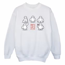 Disney - Sweat BIG HERO - Fille (Blanc)