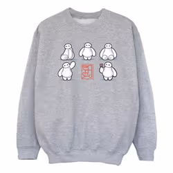 Disney - Sweat BIG HERO - Fille (Gris chiné)