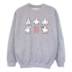 Disney - Sweat BIG HERO - Fille (Gris chiné)