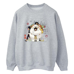 Disney - Sweat BIG HERO - Homme (Gris chiné)