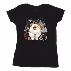 Disney - T-shirt BIG HERO - Femme (Noir)