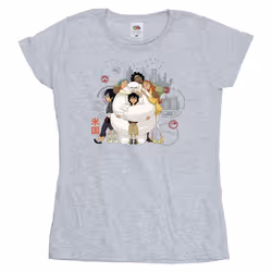 Disney - T-shirt BIG HERO - Femme (Gris chiné)