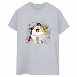 Disney - T-shirt BIG HERO - Femme (Gris chiné)