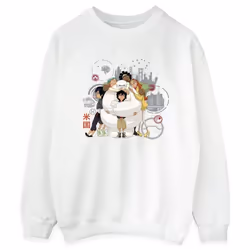 Disney - Sweat BIG HERO - Femme (Blanc)